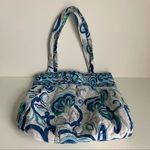 Vera Bradley white/blue/green bag